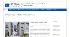 Desktop Screenshot of praxis-kremers.de