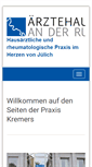 Mobile Screenshot of praxis-kremers.de